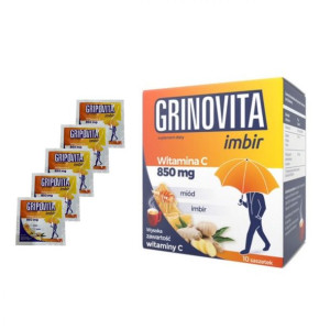 Grinovita Imbir 10 Sasz + 5 Sasz Gripovita Gratis!