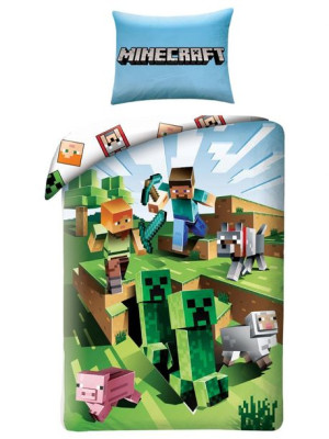 Komplet Pościeli dla Dzieci 160x200 Minecraft Creative