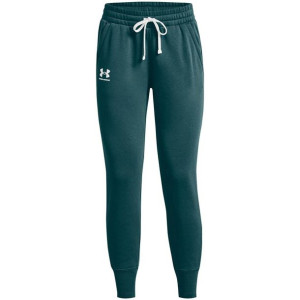 Spodnie damskie under armour rival fleece joggers zielone 1356416 716