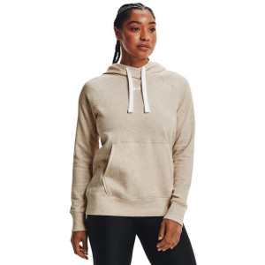 Bluza damska under armour rival fleece hb hoodie beżowa 1356317 783