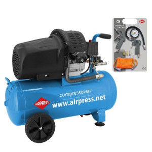 Kompresor Olejowy 50l 8bar 2200w 425l/min Hl425/50 + 4300027 Airpress