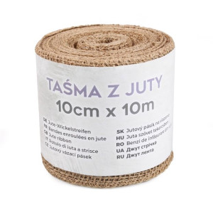 Dekoracyjna Taśma Z Juty 10 Cm X 10 M
