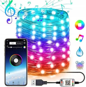 Lampki Romantyczne do pokoju 10m USB LED aplikacja