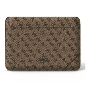 Guess Sleeve GUCS14P4TW 13/14" brązowy /brown 4G Uptown Triangle logo