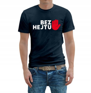 KOSZULKA bez HEJTU stop HEJT T-shirt granat K3