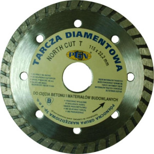 Tarcza Diamentowa 125x22,2mm Ciągła Turbo North Cut T Pgn