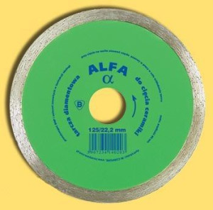 Tarcza Diamentowa 230x25,4mm Ciągła Standard Alfa In Corpore