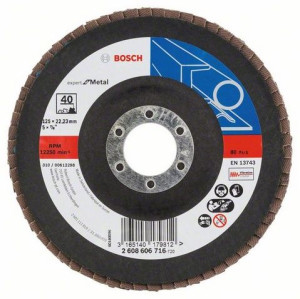 Ściernica Talerzowa Listkowa 125mm Gr. 40 Expert Bosch