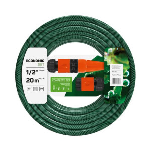 Wąż Ogrodowy Economic 1/2" 20m + Końcówki Cellfast