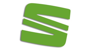 Wycinana naklejka SEAT logo 3 cm jasny zielony