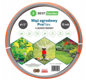 Wąż Ogrodowy 1/2” 15m Pro Flex Best Garden