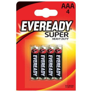 Bateria Eveready Super Heavy Duty Cynkowa Aaa R3 4 Szt. Energizer