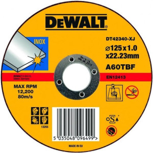 Tarcza Do Cięcia Stali Nierdzewnej 125 X 1.2 X 22.2 Płaska Dt42340z-qz