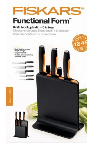 Zestaw Functional Form 5szt. Noży W Bloku Fiskars