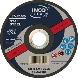 Tarcza Flex 41 180x1,6x22,2 A 60 Qbf Inox Inco