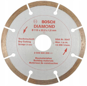 Tarcza Diamentowa 115x22,2mm Segmentowa Bosch !