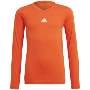 Koszulka dla dzieci adidas team base tee pomarańczowa gn7511