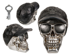Skarbonka Skull Czaszka Czapka 16x14x11cm