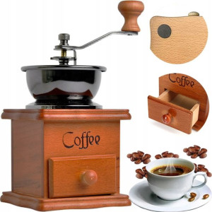 RĘCZNY DREWNIANY MŁYNEK DO KAWY Coffee Grinders