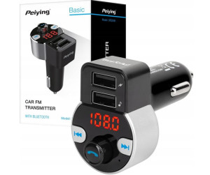 Transmiter samochodowy bluetooth 2x USB Peiying