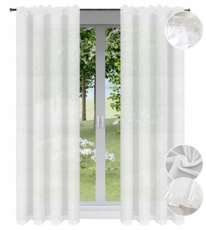 Firana Gotowa Woal 200x240 Firanka Balkonowa