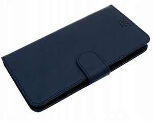 Etui  Fancy Book z klapką uniwersalne 4,3 - 4,8' navy blue