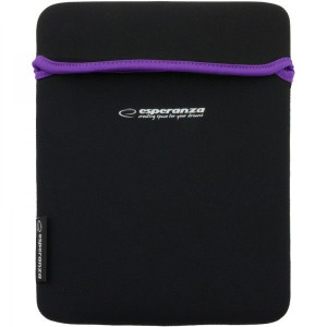 Etui Neoprenowe Na Tablet10" Wide Czarne/fioletowe