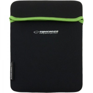 Etui Neoprenowe Na Tablet10" Wide Czarne/zielone