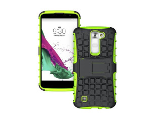 Pancerne Etui Kickstand Lg K7 X210 Zielone/czarne