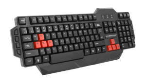 Klawiatura Przewod. Multimed. Gaming Usb Seaker Czerwona