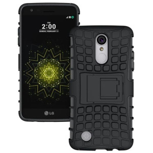 Kickstand pancerne Etui z podpórką na LG K8 2017 czarne