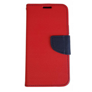 Etui z klapką do Huawei P9 czerwone/granatowe