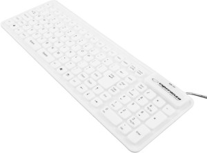 Klawiatura Silikonowa Usb/otg Biała