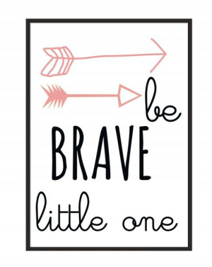 OBRAZ PLAKAT W RAMIE 33x43 cm Brave P117