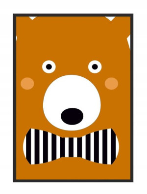 Obraz Plakat W Ramie 33x43 Cm Miś P051