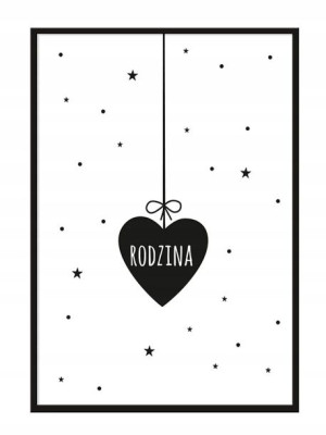 OBRAZ PLAKAT W RAMIE 33x43 cm Rodzina P018