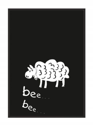 OBRAZ PLAKAT W RAMIE 33x43 cm Baranek P002