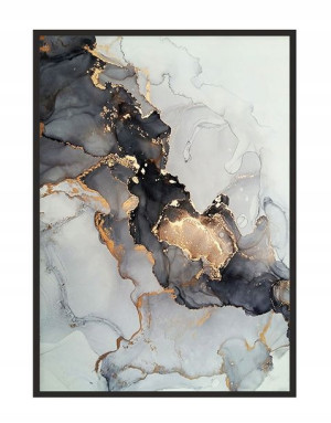 OBRAZ PLAKAT W RAMIE 33x43 cm Marmur P1505