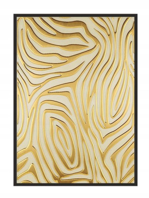 Obraz Plakat W Ramie 33x43 Cm Złoty P1843