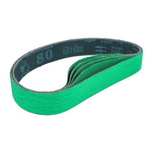 Taśmy pasy ścierne szlifierskie bezkońcowe 620x40mm ziarnistość P80 5szt.