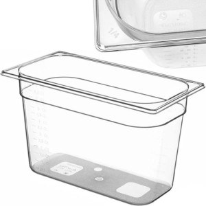 Pojemnik spożywczy z tritanu BPA free GN 1/4 wys. 65 mm - Hendi 869536