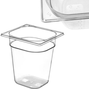 Pojemnik spożywczy z tritanu BPA free GN 1/6 wys. 200 mm - Hendi 869604