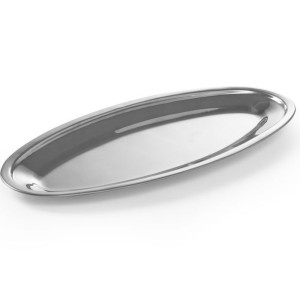 Stalowy półmisek do ryb owalny dł. 54 cm - Hendi 404959
