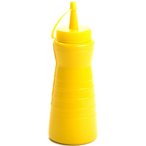 Dyspenser dozownik do sosów zimnych Easy Squeeze 200ml żółty - Hendi 558300