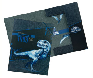 Teczka A4 JURASSIC WORLD z gumką