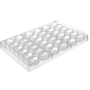 Forma foremka do 36 owalnych pralin z czekolady 275x175x25mm Hendi 677629