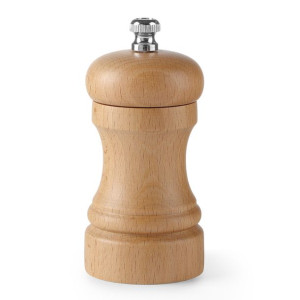 Młynek do pieprzu drewniany drewno jasne 100mm Hendi 469408