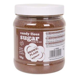 Kolorowy cukier do waty cukrowej brązowy naturalny smak waty cukrowej 1kg