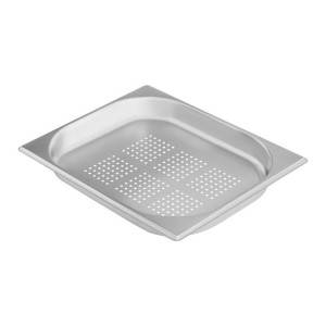 Naczynie gastronomiczne perforowane ze stali GN1/2 gł. 40 mm