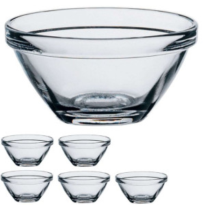 Salaterka miseczka szklana POMPEI 100ml - zestaw 6szt.